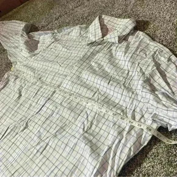 BROOKS BROTHERS MAKERS COTTON NON IRON DRESS SHIRT  White & Blue Stripe 2XL - Picture 6 of 9